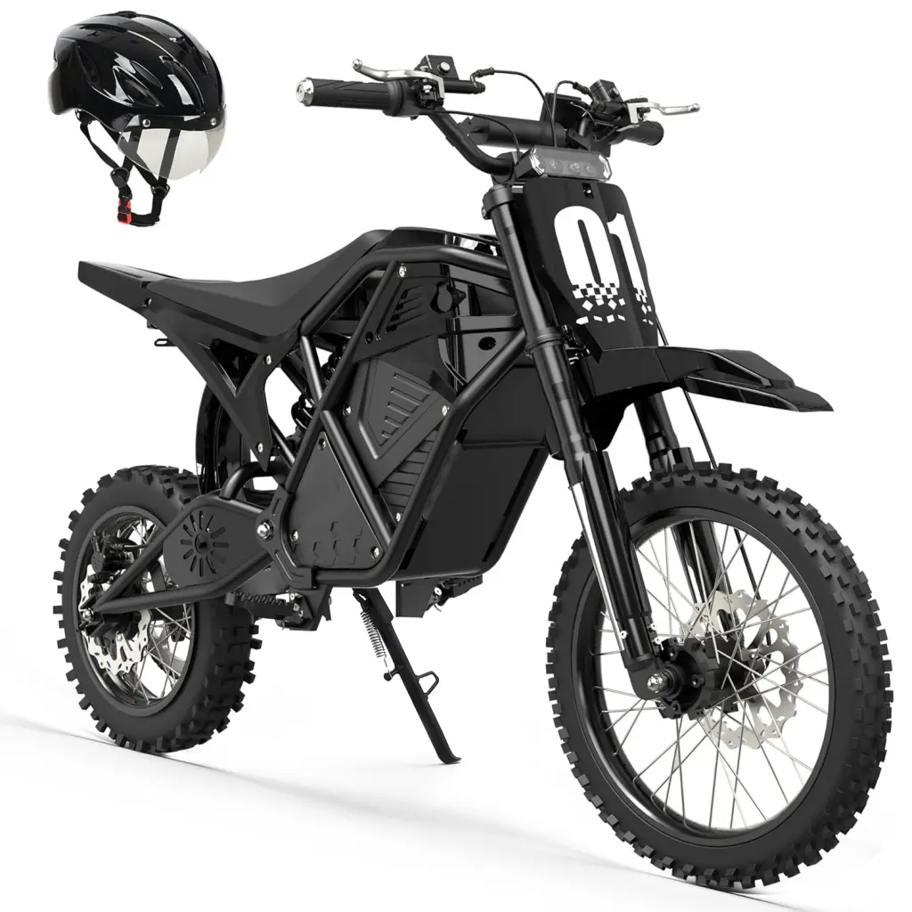 ESKUTE Nova Mini Electric Bike for Youth & Adults, Steel Frame, 3500W Peak Power with 220Nm Torque, 60 mi Range, Nitrogen-Filled Dual Shock Absorbers, Mini Bike, Fastcharging, Agile Handling, Helmet, Ride Ready, Dirt Bike tiktokshopbacktoschool