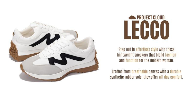 Project Cloud Women's | Canvas Upper Sneakers for Women | Memory Foam | Lightweight | Non-Slip - Lecco