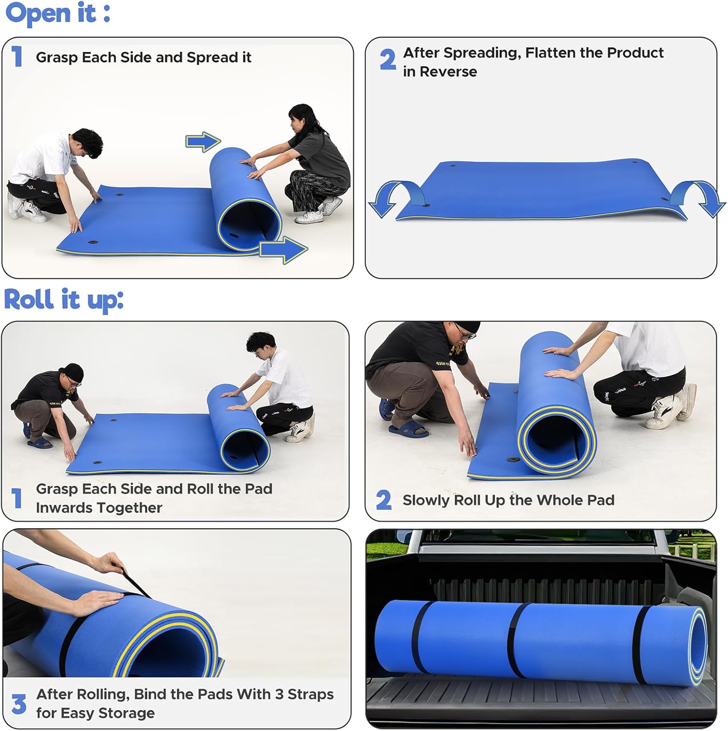 WARMOUNTS Floating Water Mat - 7/8/9/13 FT Lily Pad Floating Mat, 3-Layer Tear-Resistant XPE Foam Floating Pad for Multiple Users, Water Floating Mat for Pool, Lake, Ocean, Boat, Beach, River