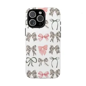 Camo Bow Phone Case, Camo Phone Covers, Mother's Day Gifts, Tough Case Suitable for IPhone17 16 15 14 13 12 11 For iPhone13