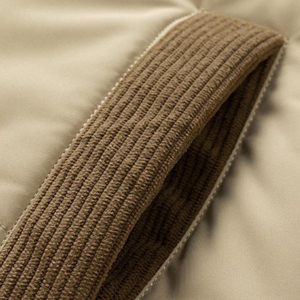 Men’s Casual Fleece Lined Winter Coat with Hood, Removable Hood, Warm Color Blocked Cotton Jacket, Couples’ Style Winter Cotton Coat, Outerwear Top, Warm Color Blocked Cotton Jacket for Couples