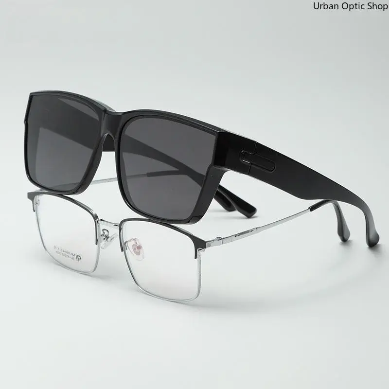 TR90 Square Fit-Over Sunglasses - UV400 Protection, Lightweight Fashion Accessory Shades