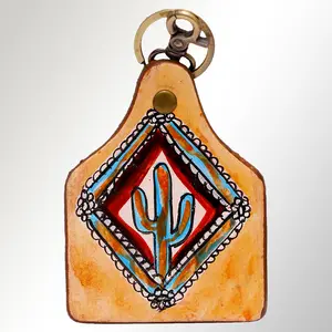 American Darling ADKRM111 Hand Painted Genuine Leather Keyring