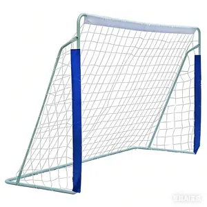 Mersco 8x5 FT Portable Soccer Goal Set for Kids & Beginners High-Density PE Net Steel Frame Durable Weather-Resistant Backyard Practice Training Toddler Soccer Goal for Sports Games White