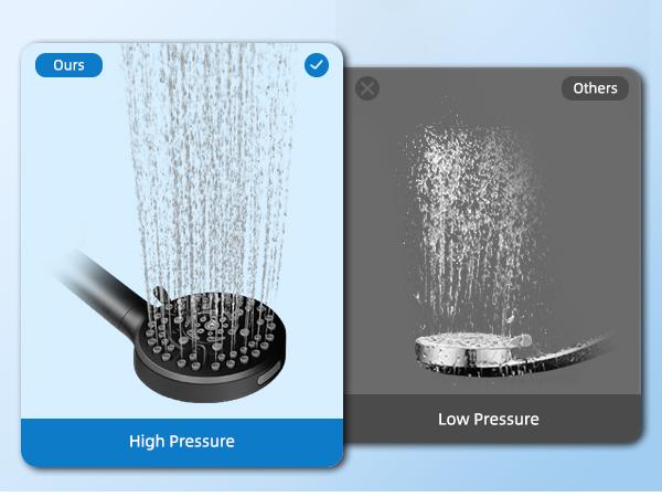 Hibbent Upgraded All Metal 10"Rainfall Showerhead Combo, High Pressure Shower Head with 10-Spray Mode Handheld, Innovative 4-way Diverter with Pause Mode, 71'' Shower Hose and Handheld Holder, Black