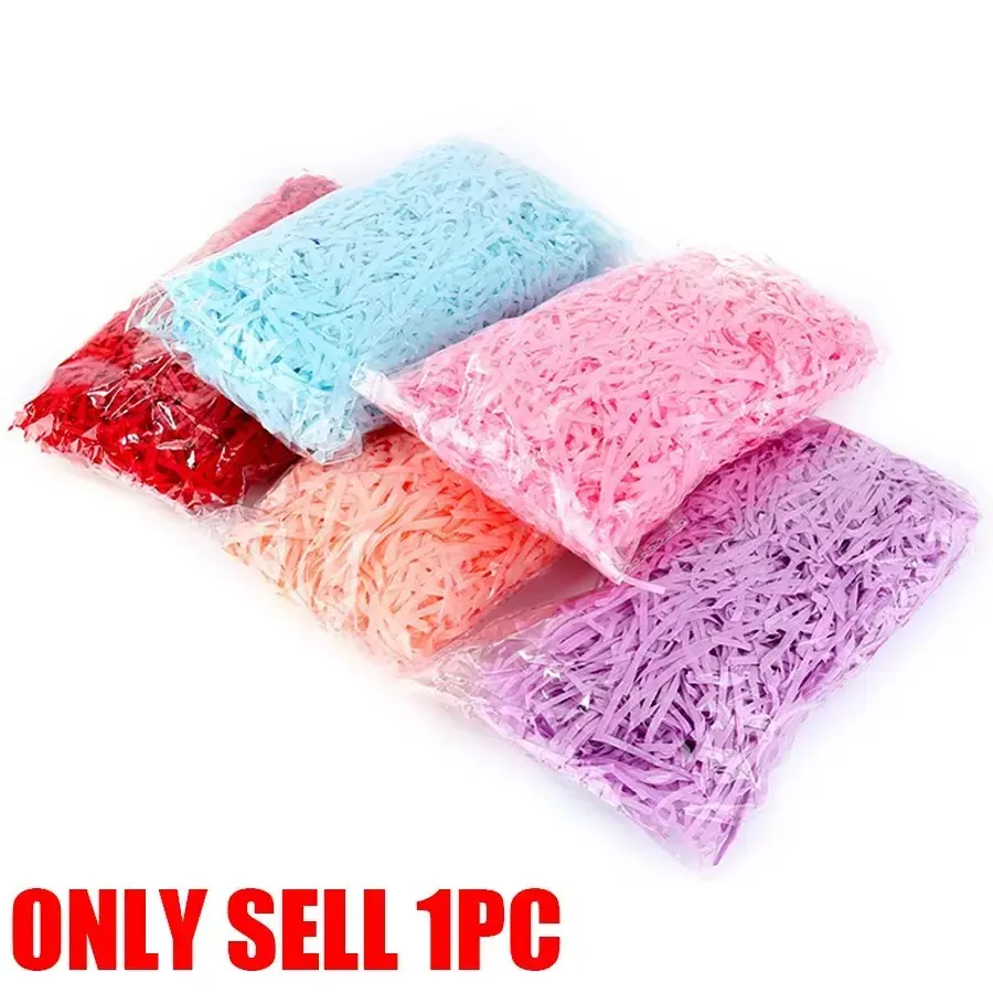 Crinkle Cut Filling Paper, 100g/3.53oz Colorful Creative Gift Wrapping Packaging Shredded Paper, Recyclable Craft Shredded Paper for Birthday, Wedding Gifts, Gift Wrapping Supplies
