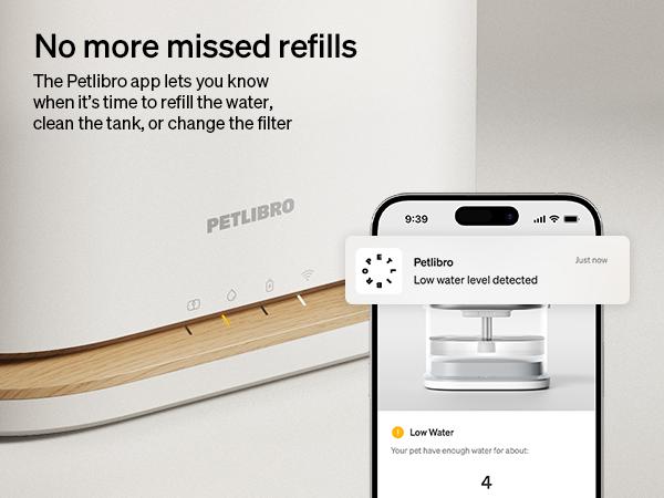 PETLIBRO Dockstream 2 Cat Water Fountain Cordless Battery Operated 3L 101oz Stainless Steel Tray 5GHz WiFi App Monitoring Automatic Dispenser PETLIBRO Dockstream 2 Cat Water Fountain Cordless Battery Operated 3L 101oz Stainless Steel Tray 5GHz WiFi App Monitoring Automatic Dispenser
