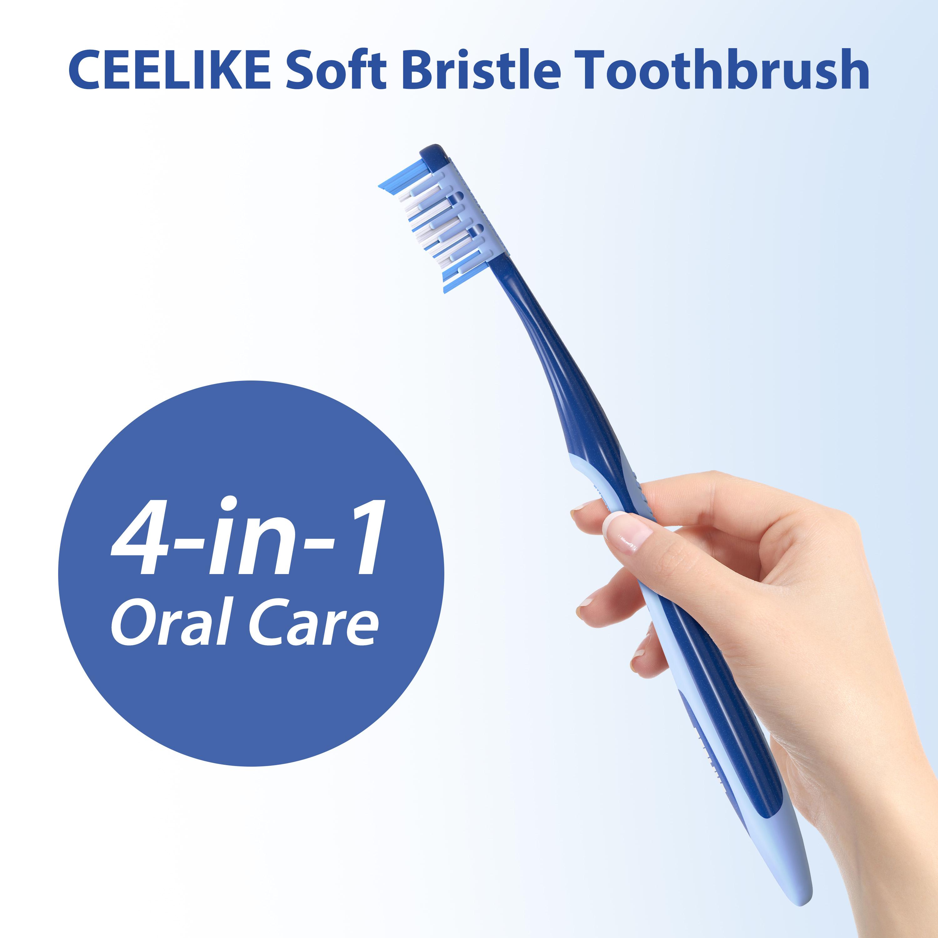 Ceelike Hydroxyapatite Toothpaste 3-Pack + Soft Toothbrush Set, Enamel Restoration & Gentle Gum Protection