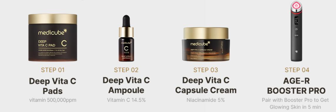 [medicube] Deep Vita C Capsule Cream | Golden Boba Cream | Vitamin Capsule | Uneven Skin Tone | Glowy Skin | Customizable Skincare
