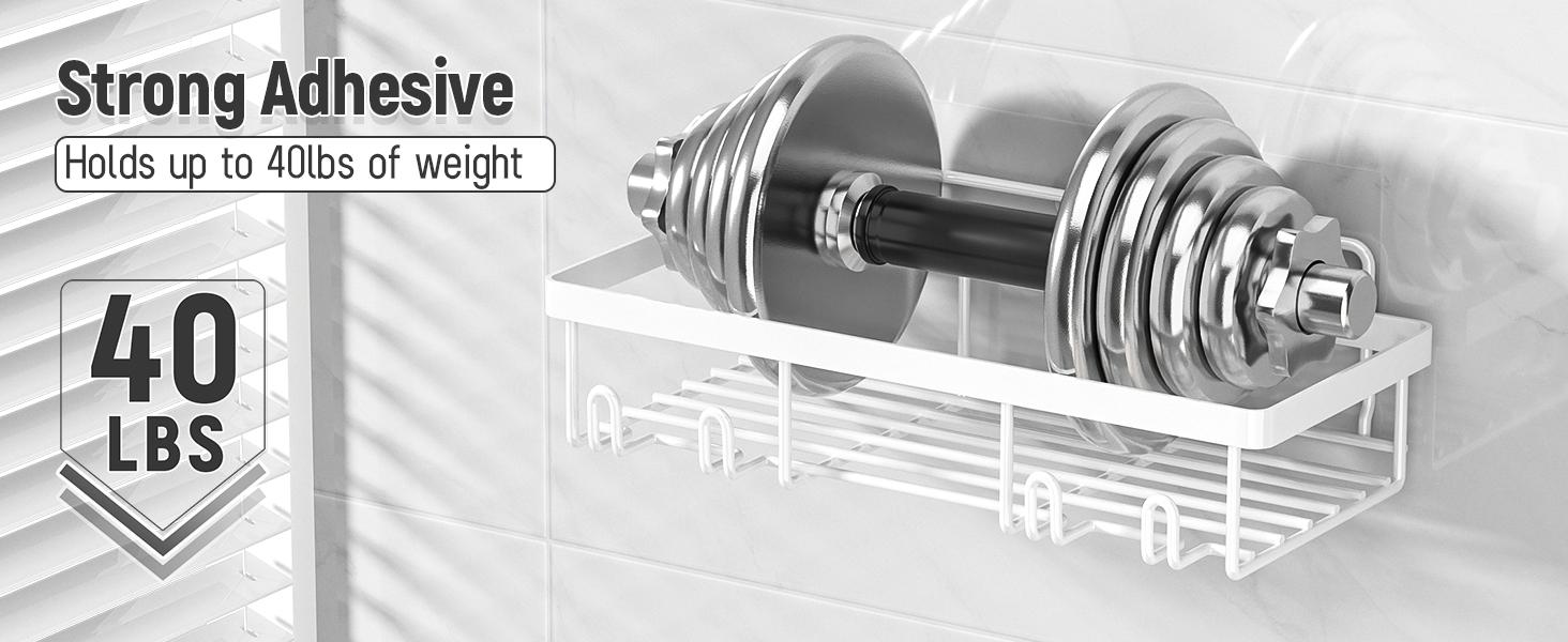 5-Pack Black Rustproof Waterproof Stainless Steel Wall-Mounted Shower Caddy Set, No-Drill Adhesive Installation Shower Organizer with Toothbrush & Soap Holders, Large-Capacity Bathroom Accessory, Apartment Decor, 2026 Easter Sale Deal