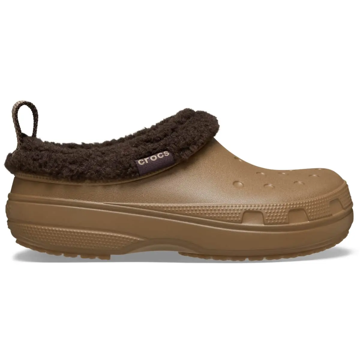 Crocs Adult Classic Lined Shorty Clogs, Fuzzy Slippers