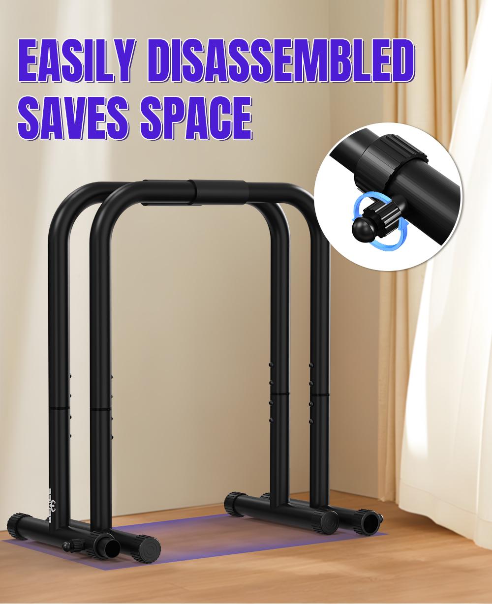 RELIFE REBUILD YOUR LIFE Multi-Function Dip Station Heavy Duty Dip Stands Calisthenics Dip bar Station Exercise Stabilizer Parallette Push Up Stands