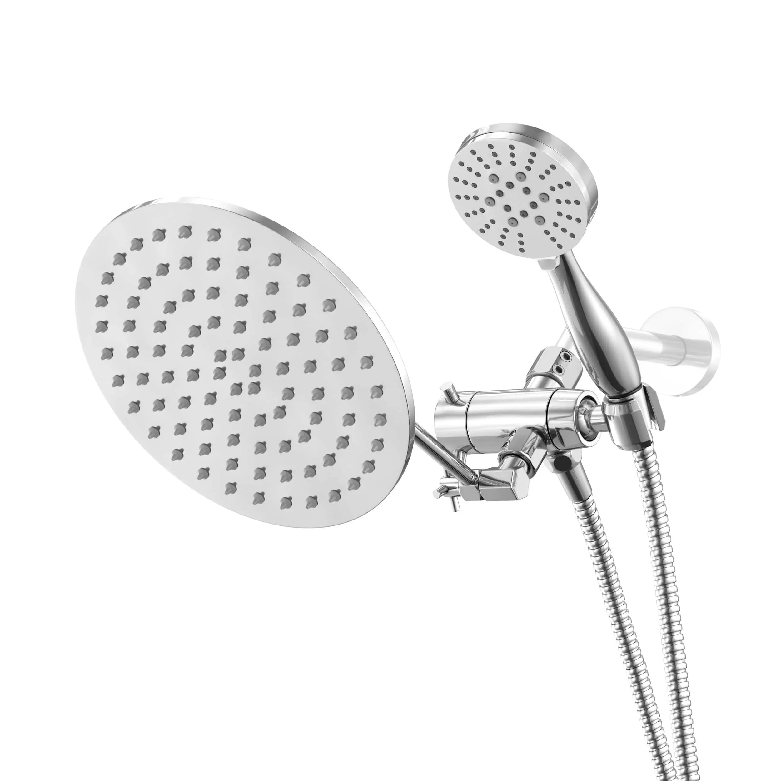 3-Spray Dual Shower Head with Adjustable Shower Arm