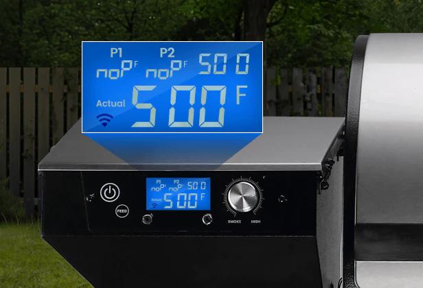 Z GRILLS 7002C2E-Wifi Wood Pellet Grill Smoker with PID 3.0 Controller, 697 Cooking Area, Meat Probes, Rain Cover for Outdoor BBQ