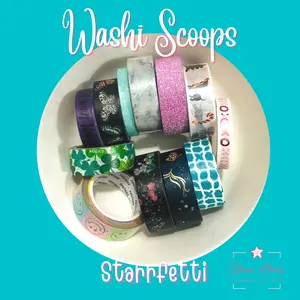 Washi Scoops || Starrfetti|| Washi Grab Bag ||