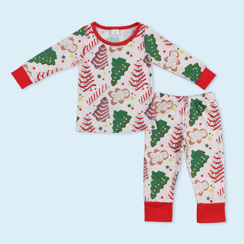 Christmas tree cake design family pajama set