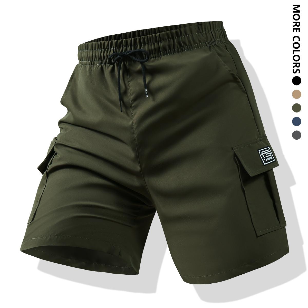 Men's Workout Shorts with Multi Pockets - Set of 5 - Perfect for Outdoor Sports, Running & Training - Gym Use