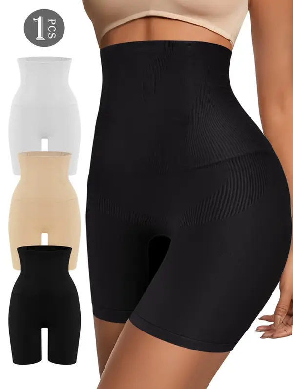 QUASTI 1PCS High-Waisted Tummy Control Women's Shaping Panties, Butt Lifting, Breathable, Soft and Smooth Fabric, Lightweight, Seamless, Close-Fitting Shapewear, Everyday Comfort Womenswear, Sizes S-5XL