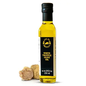 Luca's Truffles White Truffle Oil Infused - Premium Italian Extra Virgin Olive Oil - Non-GMO, Gluten-Free, Gourmet Oil for Cooking & Seasoning, 8.45 fl. oz (250 ml)