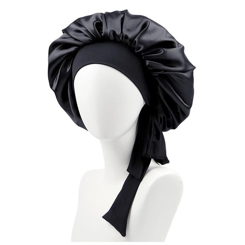 [NEW IN] Silk Bonnet for Sleeping Women Satin Bonnet Hair Bonnet Night Sleep Cap Scarf wrap for Curly Hair with tie Band