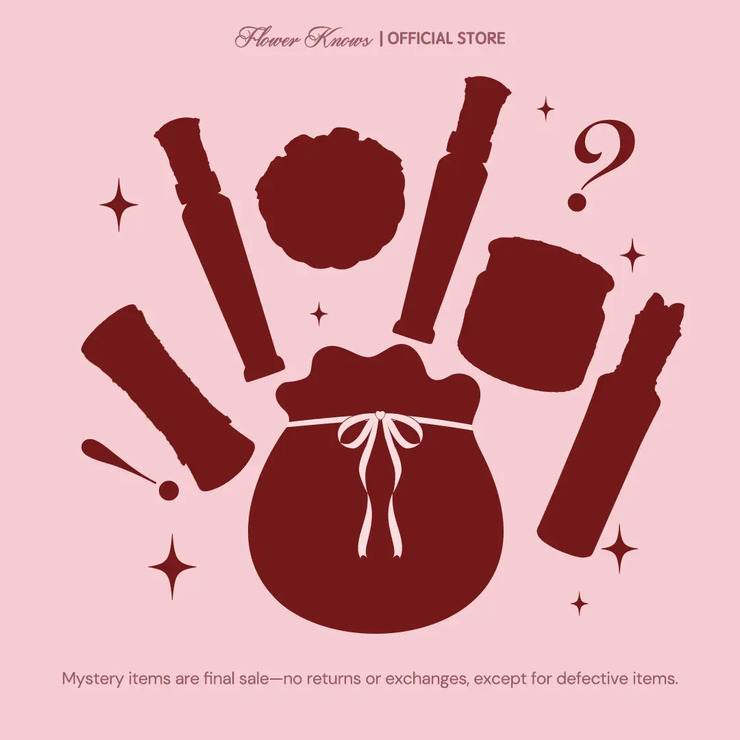 Flower Knows Merry Glow Beauty Product Set - Surprise Girlset Bundle (2-3 Items: Lipstick, Blush, Highlighter or Primer) - Long-Lasting, Smooth, Glowup, Ideal Teenage Girls Gifts