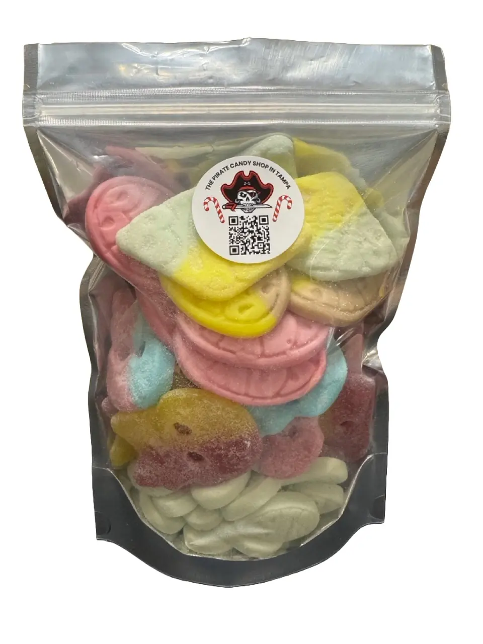 All-Star Bubs Mix Bag (1 lb) - Swedish Candy - BUBS Tutti Frutti Rhombs, Bubs Ovals & Bubs Skulls - Sweet Sour Bonbons in Assorted Colors Fruit
