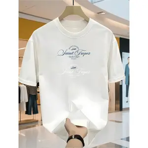 Men's Pure Cotton TShirt Featuring SaintTropez Yacht Club Design Ideal for Valentine's Christmas and Easter Parties