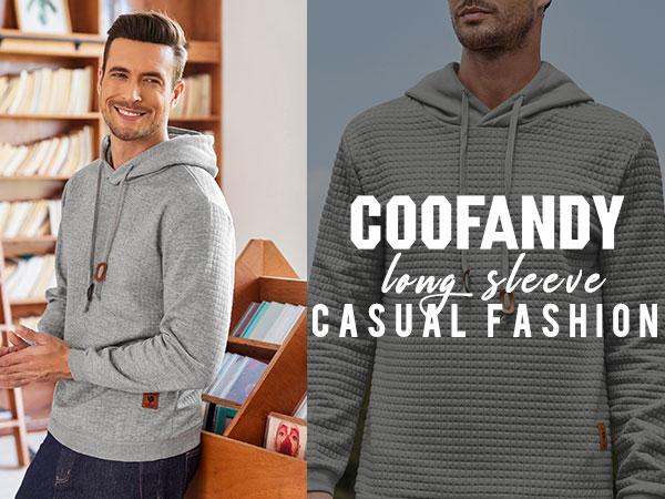 COOFANDY Fall Outfits Men's Pullover Plaid Casual hoodie  - Best Choice In Fall/Winter Classic Fabric hoodie Menswear Soft Fashion Long Simple Sport Sweaters Sweatshirt Tops Underwear