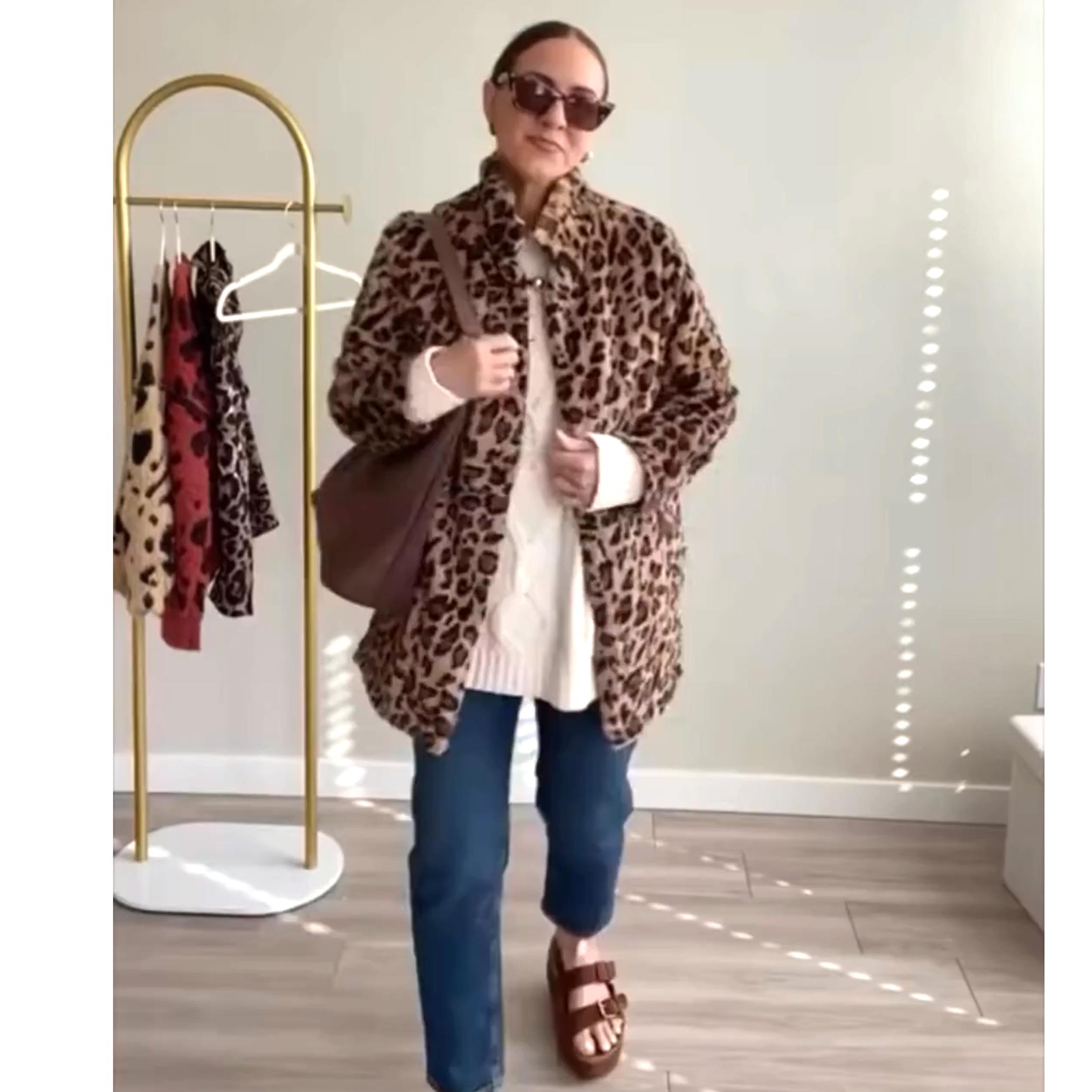 Buenoble Leopard Faux Fur Coat for Women | Super Soft Warm Stylish Winter Jacket | Viral Fall Winter Outfit SpringStatements