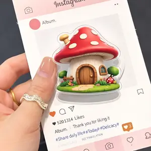 Whimsical Mushroom Fairy House Phone Grip  Cute Cottagecore Aesthetic Goblincore Pop Socket  Enchanted Forest Phone Accessory  Magic Garden Gift for Her