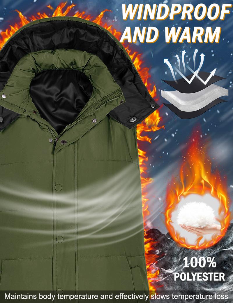 Women's Long Puffer Vest with Quilted Hood and Button Down Closure for Winter Coat 2025 - Tops, Womenswear Casual Hoodie FallFreshness #outdoorfun