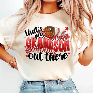 That's My Grandson Out There Baseball Grandma Shirt, Proud Baseball Grandma Tee, Game Day Family Shirt, Mother's Day Gift