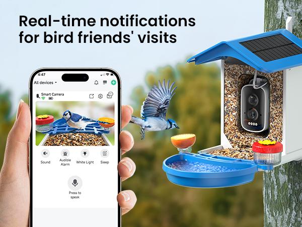 Smart Bird Feeder with Camera Series – AI-Powered, Solar, 2K/2.5K HD, Auto-Bird ID, Motion Alerts, Perfect Gift for Bird Lovers