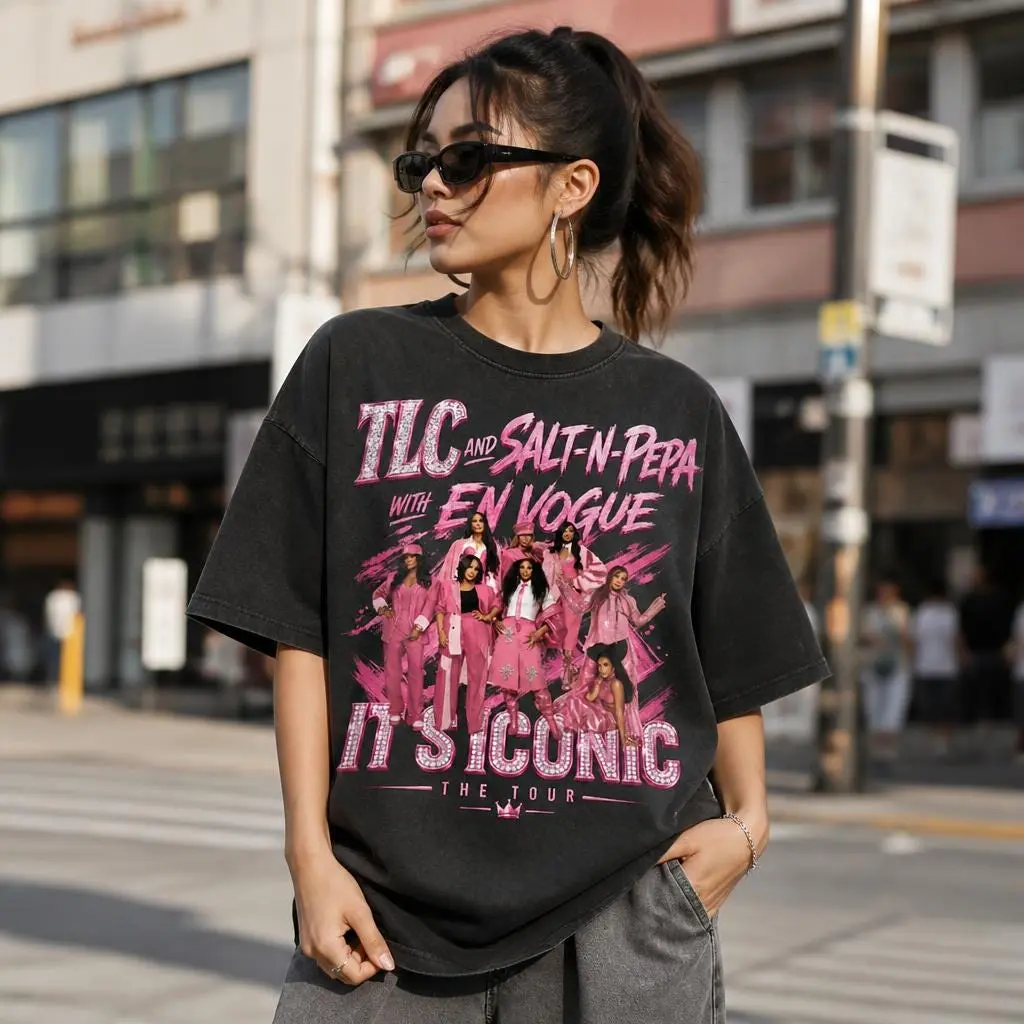 Unisex TLC Salt-N-Pepa Tour 2026 Graphic T-shirt , Comfort Colors Tshirt, Gift For Fan