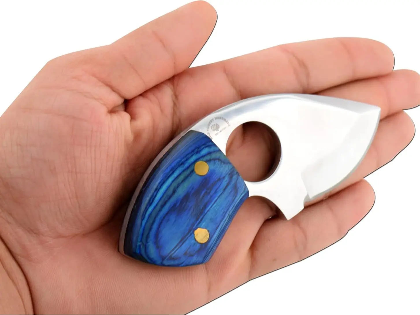 Wild Turkey Handmade Mini Skinner Finger Loop Mirror Finish Steel, 5 inches Overall