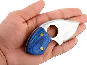 Wild Turkey Handmade Mini Skinner Finger Loop Mirror Finish Steel, 5 inches Overall