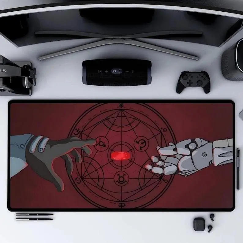 Alchemist Desk Mat Gaming Mouse Pad Gift for Anime Lovers Anime Mousepad Fullmetal Desk Mat