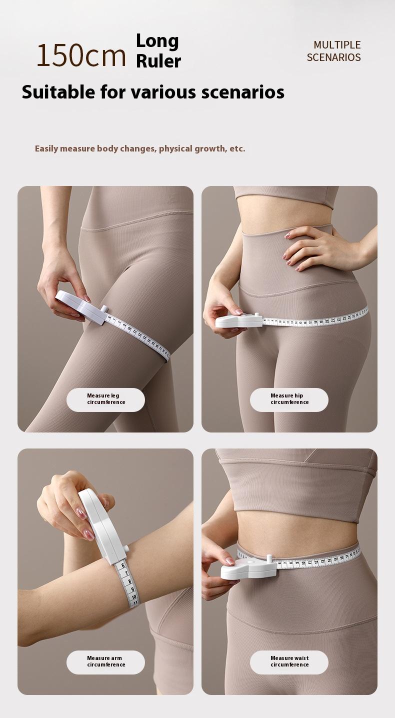 【Buy 1 Get 2】QuickLock Measure - One-Click Retractable Measuring Tape for Weight Loss & Fitness | Dual-Sided Inch/CM, Measures Waist, Hips, Arms, Legs Accurately