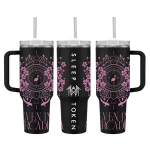 Even In Arcadia ,Sleep Sleep Token Music Tumbler 40 oz 30 oz Tumbler With Handle