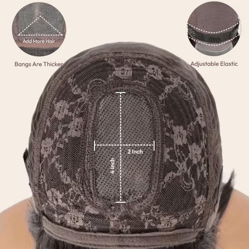 【UPGRADED】Nadula Yaki/Silk Straight Bob Lace Wig With Drawstring 180% Density 100% Human Hair Glueless for Beginners TikTokShopStockUp