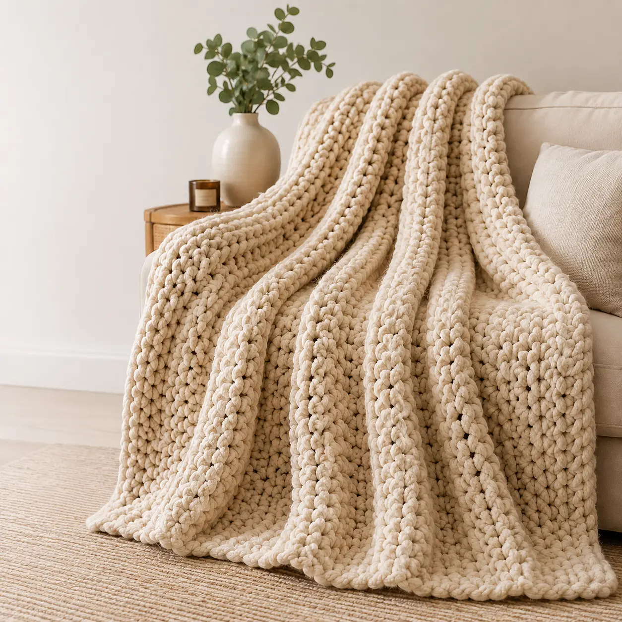 Chunky Knit Blanket