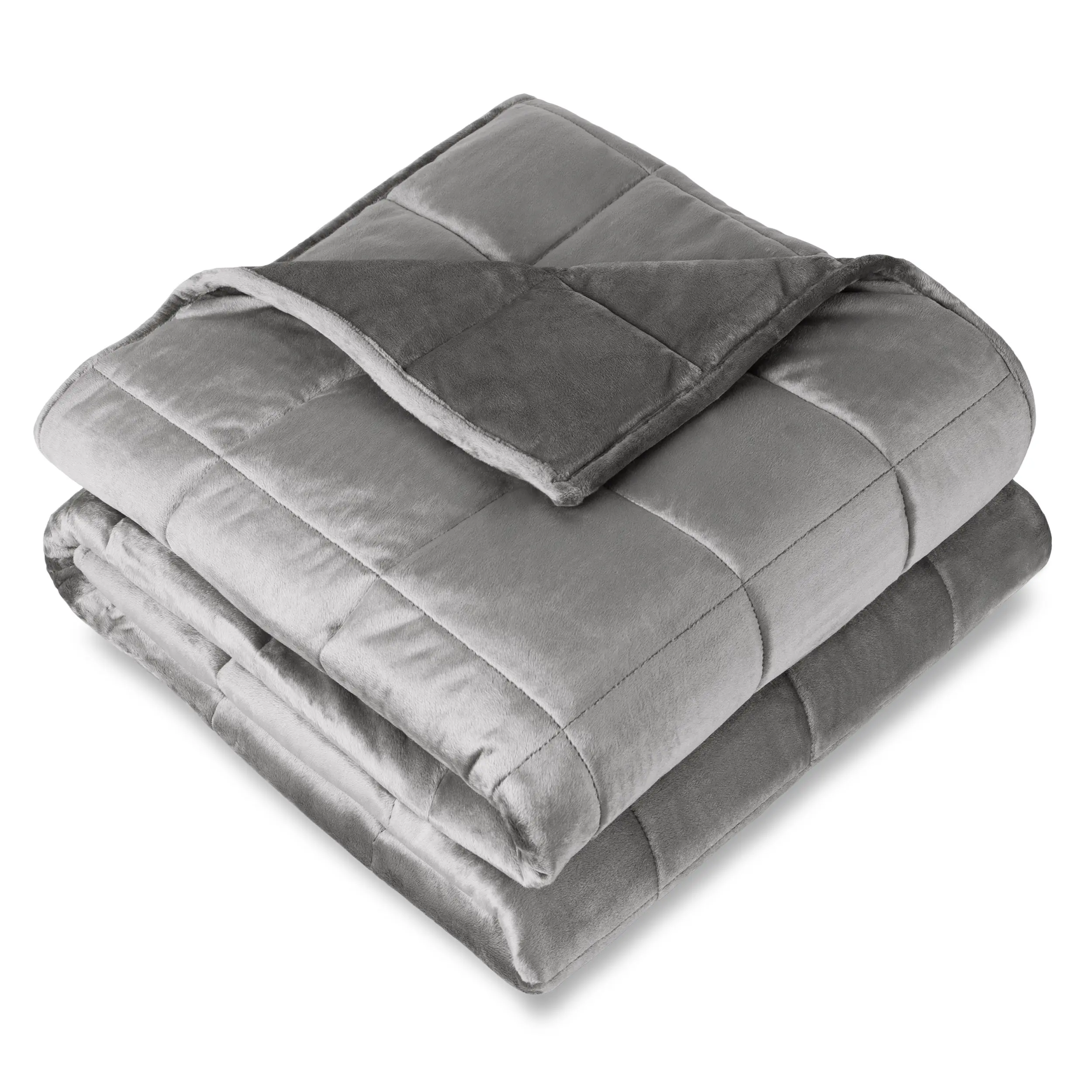 Bare Home Traditional Minky Thick Warm Weighted Blanket - Fluffy Fleece Sleep Aid, Soft Cozy Blanket, Snug as a Bug in a Rug Cozy Setup Essential
