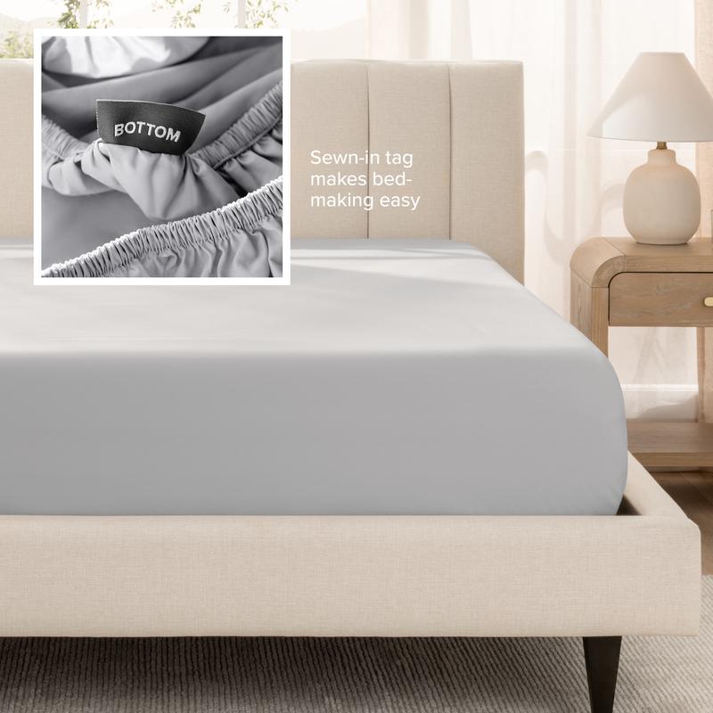 Bare Home Organic Cotton Sateen Sheet Set