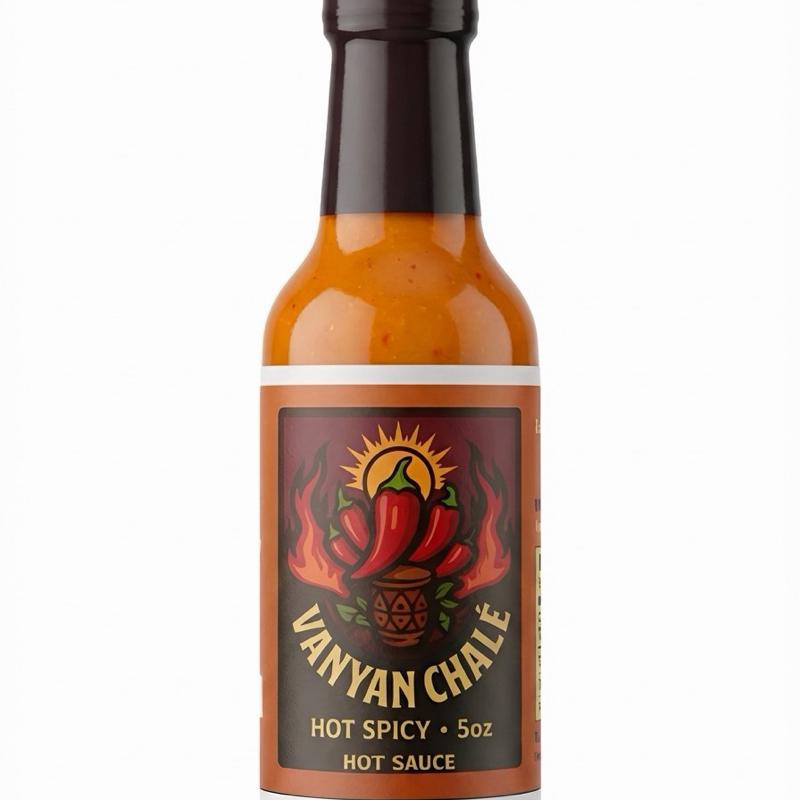 Vanyan Chale Hot Sauce - 5oz Hot Spicy youne 1 Flavor - Perfect for Tacos, Burritos, and More - 5 oz Bottle