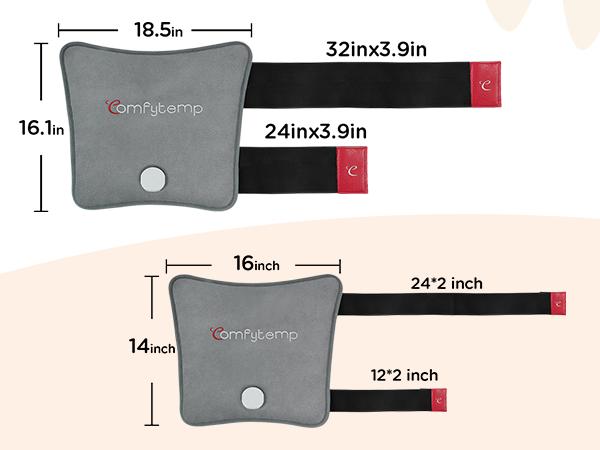 Hip Heating Pad for Hip/Sciatica Pain, Birthday Gifts for Women/Men/Mom, Lower Back/Thigh/Buttock Electric Heat Pad(S/M/L/XL)