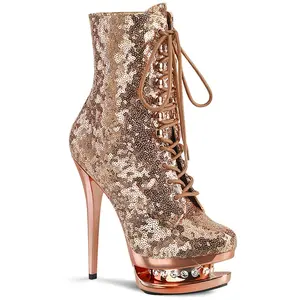 Pleaser Women's Lace-Up Platform Boot, Blondie-R-1020 Women's Footwear