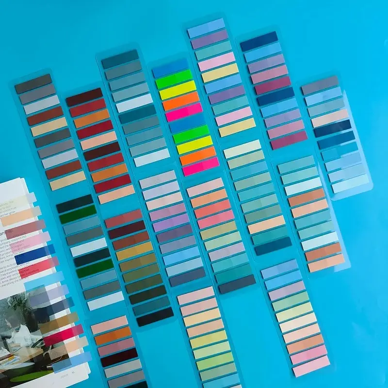 1000/2000/4000Sheets Random color Retro Colors Fluorescent Colors Retro Colors PET Sticky Notes Index Tabs,Notes