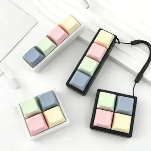 4 Key Mechanical Keyboard Keychain -Toy Fidget Cube, Stress Relief Anxiety Fidgets Fidget for Adults &Friend Teen Decompression