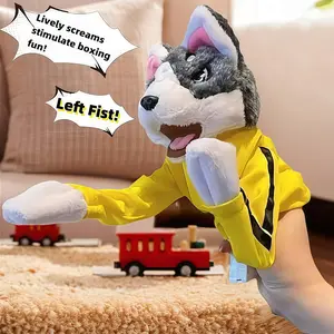 Funny Animal Hand Puppet Toy - Interactive Kids Puppet Game, Colorful Cartoon Puppet for Party Fun, Birthday Gift & Family Play boxing dog