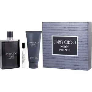 Jimmy Choo Intense Set-Edt Spray 3.3 Oz & Shower Gel 3.3 Oz & Edt Spray 0.25 Oz Mini For Men